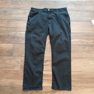 Aviator‎ Jeans Mens 38x26 Jet Black Straight Fit Stretch Blend Made In USA Flex